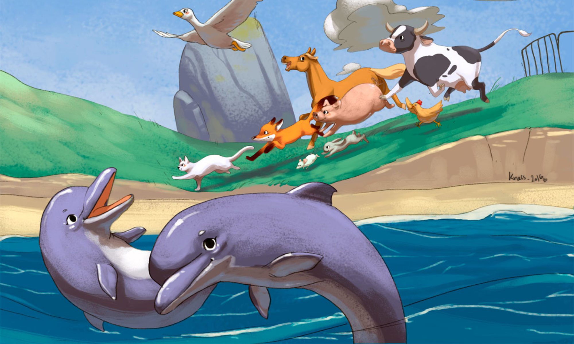 illustration animaux numérique
