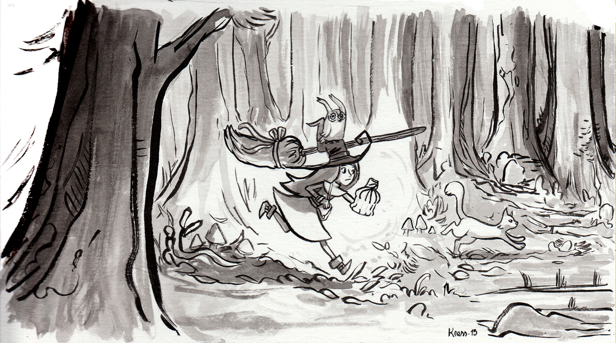 Inktober 2013 - sorcières
