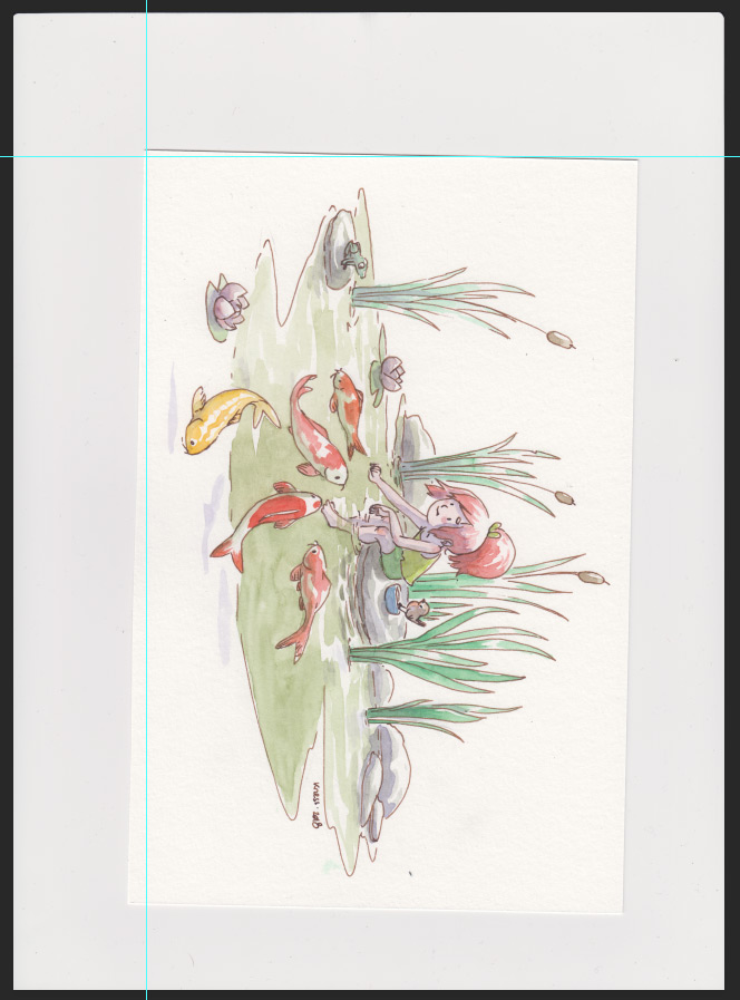 digitizing watercolors - straightening