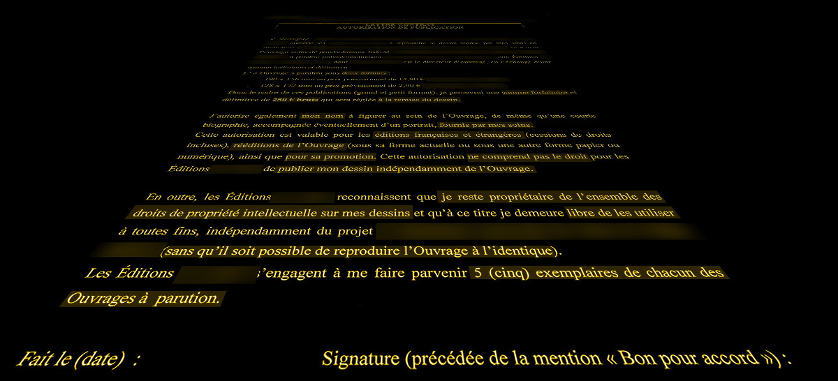 contrat d'édition