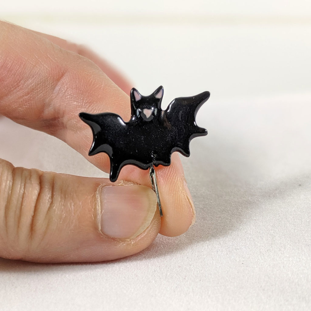 Pendentif chauve-souris céramique halloween