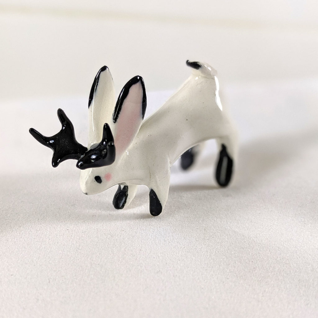 Ceramic jackalope