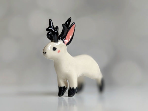 Ceramic jackalope