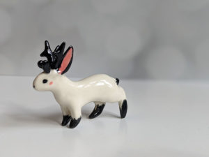 Ceramic jackalope