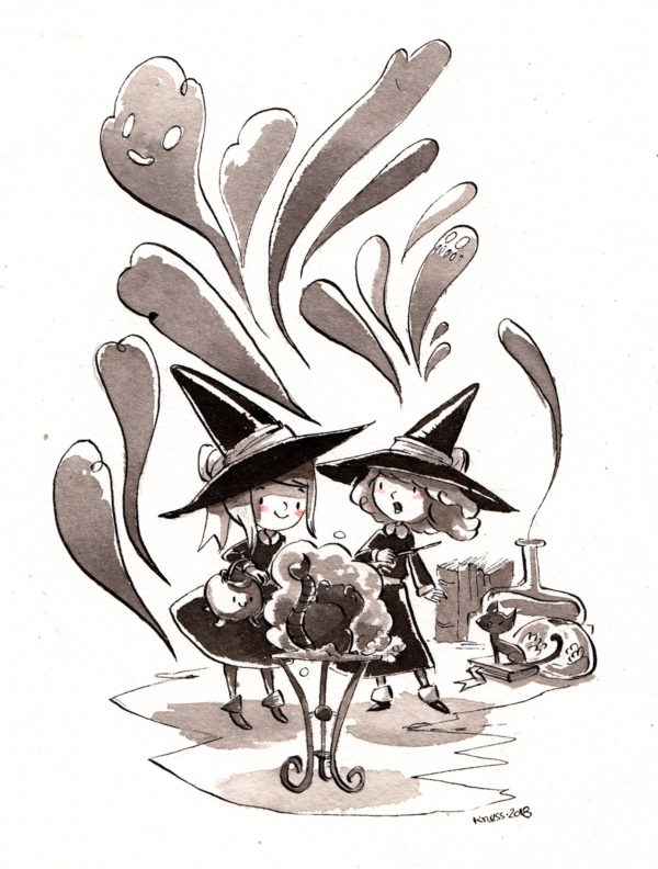 inktober dessin rat kangourou drawing