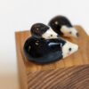 hedgehog family porcelain figurines