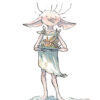 aquarelle dobby et poisson lion