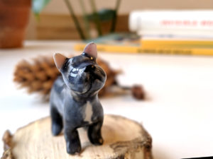 french bulldog ceramic custom figure