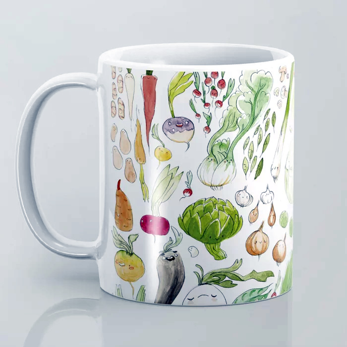 illustration cuisine mug