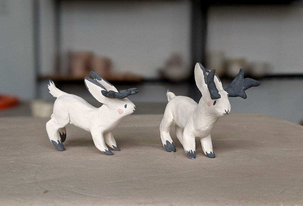 ceramic jackalopes