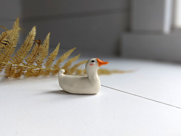 porcelain duck figurine