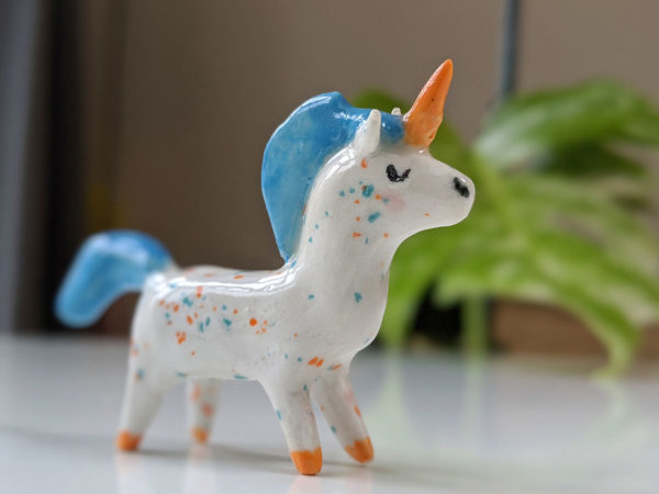 licorne porcelaine