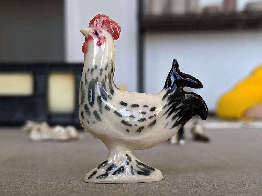 ceramic rooster