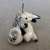 pendentif lapin oppossum porcelaine