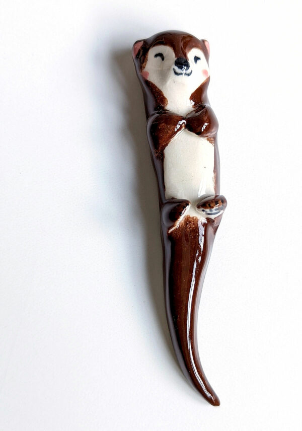 otter porcelain figurine