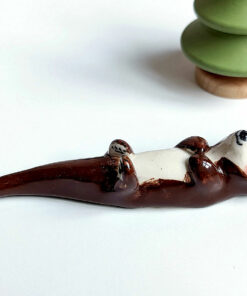 otter porcelain figurine
