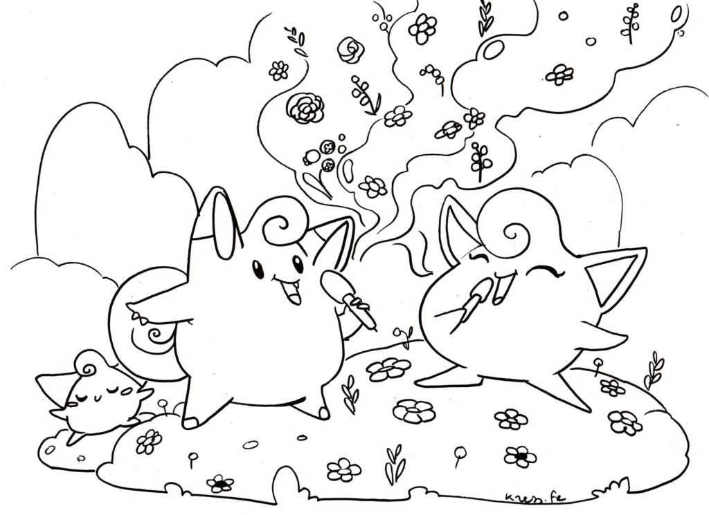 coloriage pokemon melofee