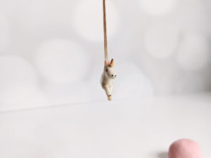 porcelain pendant unicorn