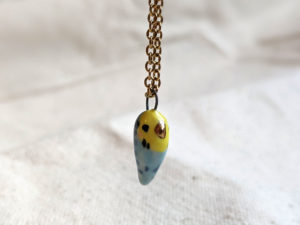 Budgie pendant gold