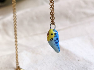 Budgie pendant gold