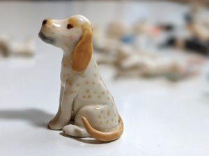 cocker spaniel dog figurine