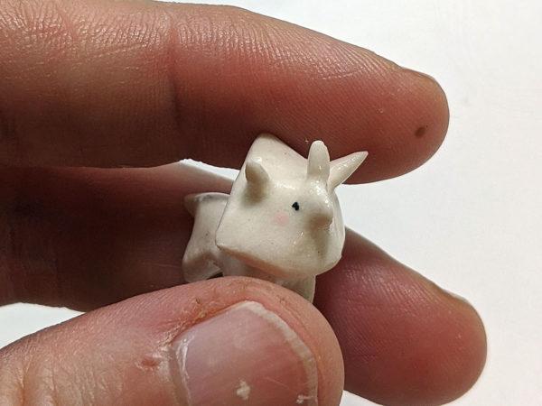triceratops miniature ceramique