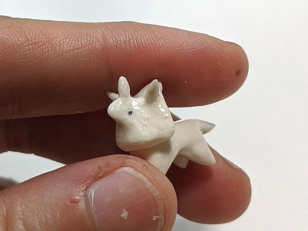 triceratops miniature ceramique