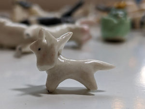 triceratops miniature ceramique