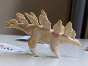 stegosaure porcelaine perle