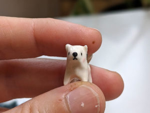 Samoyed clay charm