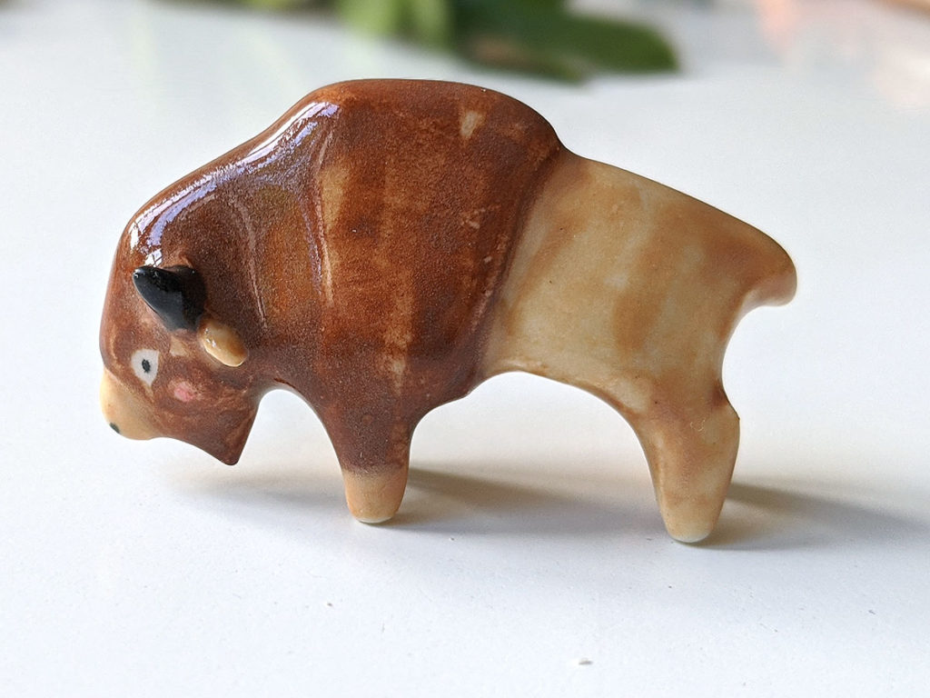 bison porcelaine