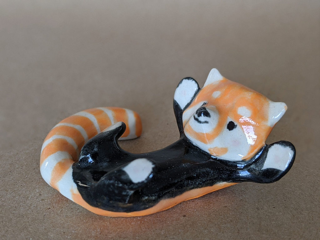 ceramics red panda