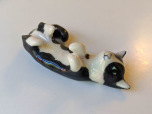 chat ceramique
