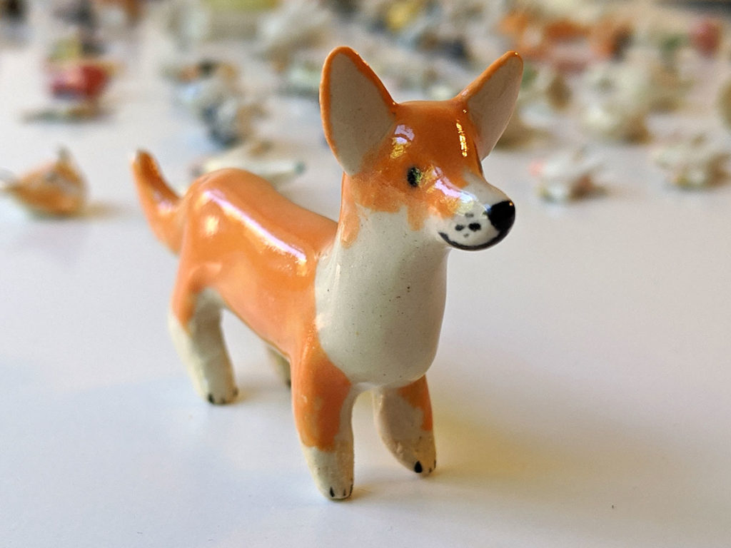 corgi porcelaine