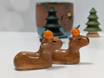 Figurine - Capybara + Orange - Image 5