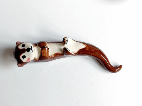 otter porcelain figurine