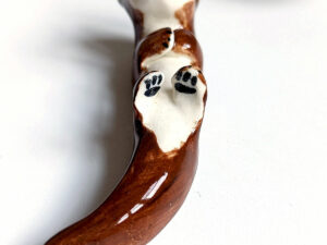 otter porcelain figurine