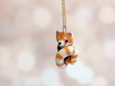 Porcelain Pendant - Red Panda - Image 4