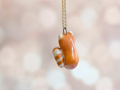 Porcelain Pendant - Red Panda - Image 3