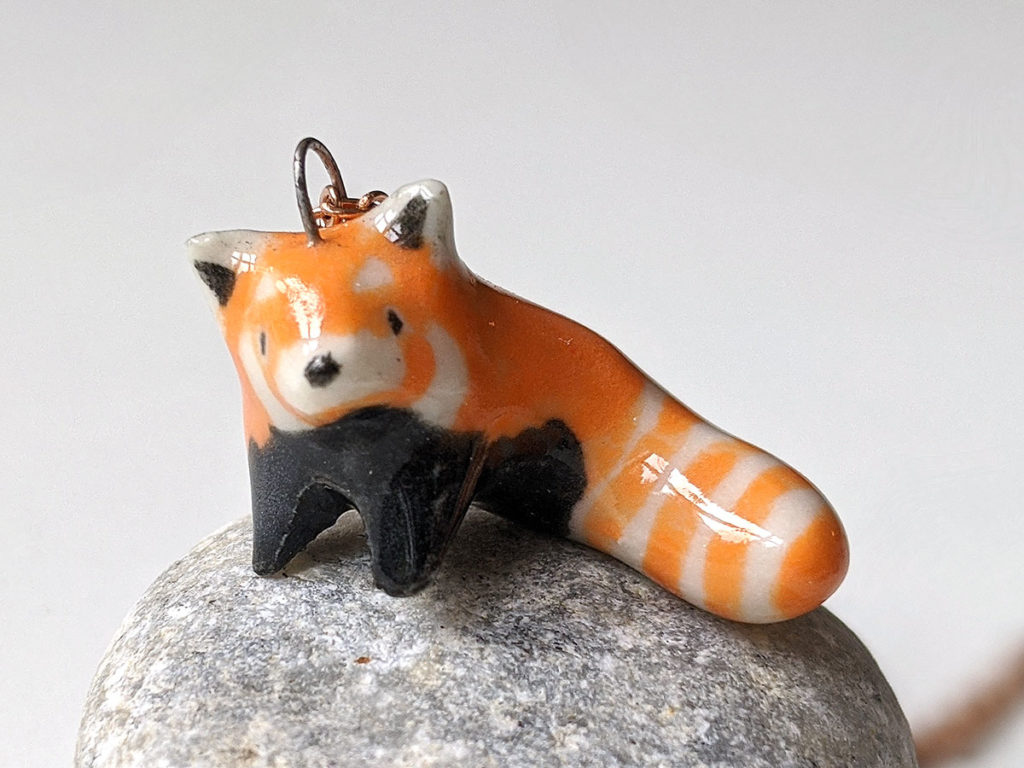 red panda pendant