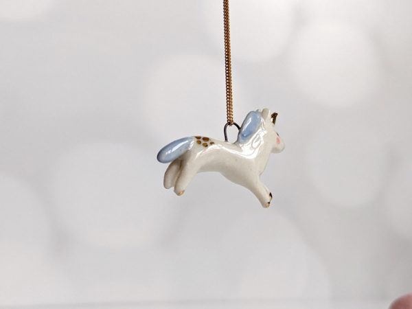porcelain pendant unicorn
