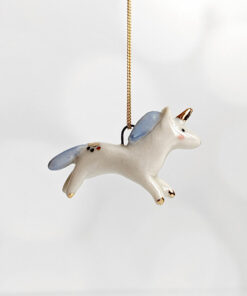 porcelain pendant unicorn