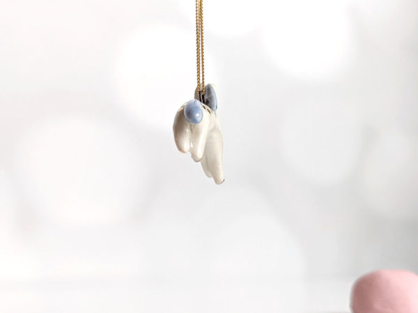 porcelain pendant unicorn