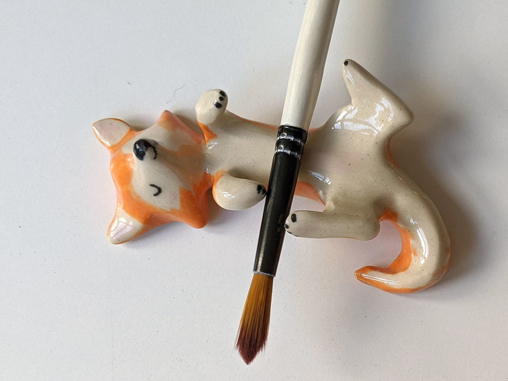 Shiba Inu Porcelain Holder