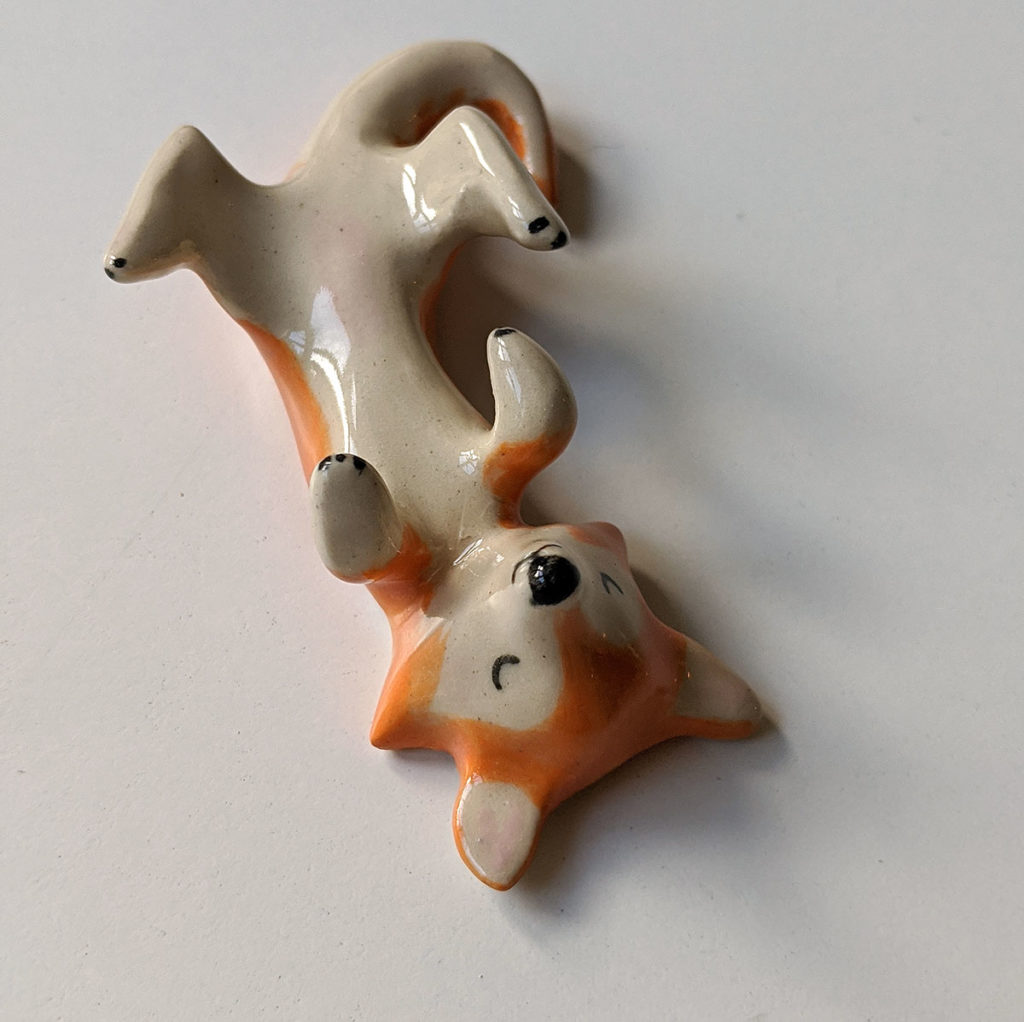 Shiba Inu Porcelain Holder