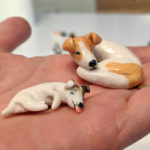 2 jack russels ceramics