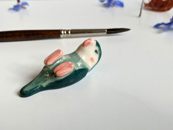 porcelain bird holder