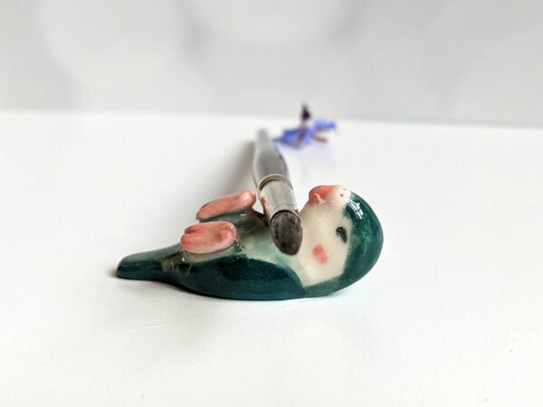 porcelain bird holder
