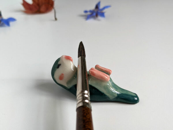 porcelain bird holder