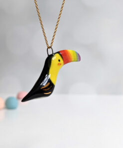ceramics tucan toucan pendant pride